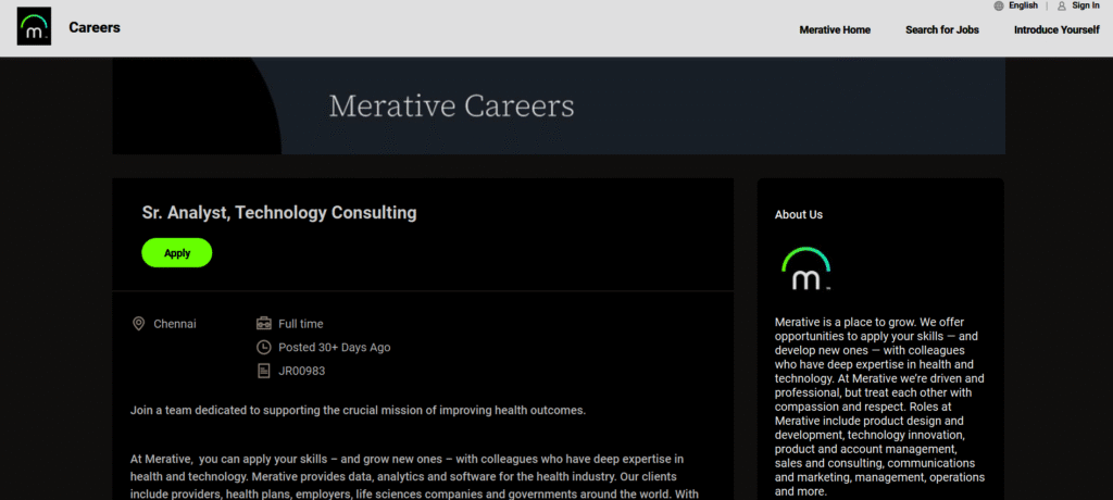 Merative Recruitment 2025: Multiple Cities, Multiple Job Openings