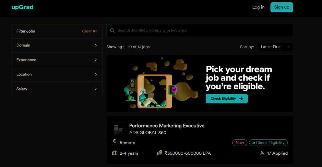 UpGrad Work From Home Job Vacancy Hiring Freshers for Multiple Roles